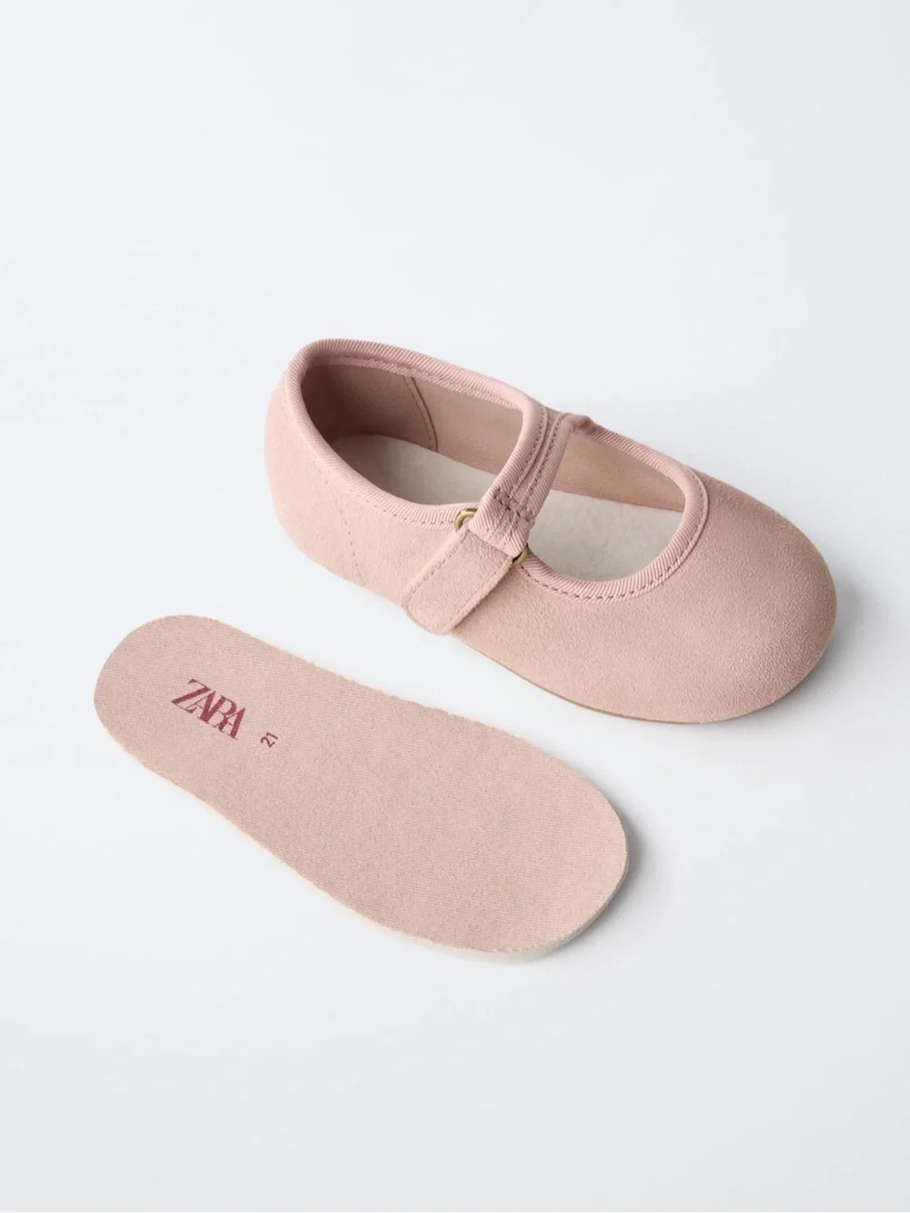 Zara leather ballet flats